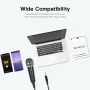 Ammoon PC/Phone Microphone,3.5mm Plug+Play Home Recording Studio Equipment for Live Broadcast Conferencing Chatting - Image 2