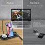Wireless Charging Station for Samsung Galaxy Z Fold5/Z Flip5/S23, Samsung Wireless Charger for Galaxy S22/S22 Ultra/S21/S20, Galaxy Watch Charger for Galaxy Watch 6 Classic 5 Pro 4 3, Galaxy Buds - Image 6