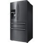 Samsung - 33 in. Wide 24.73 Cu. Ft. 4-Door Flex French Door Fingerprint Resistant Refrigerator - Black Stainless Steel - Image 1