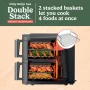 Ninja - DoubleStack XL 10 QT, 6-in-1, 2-Basket Air Fryer, Space Saving Design - Gray - Image 3