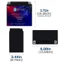12-Volt 12 Ah 200 CCA Rechargeable Sealed Lead Acid (SLA) Powersport Battery - Image 4