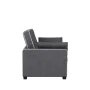 Augustus 73 in. Gray Polyester Queen Size 2-Seat Sofa Bed with Square Arms - Image 4