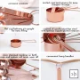 Styled Settings Copper Stainless Steel Measuring Cups and Spoons Set - Image 3