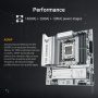 ASUS - TUF Gaming B850M-PLUS (Socket AM5) AMD B850 Micro-ATX Wi-Fi 7 BE Motherboard - White - Image 4