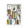 Furinno 11-Cube Reversible Open Shelf Bookcase, White/Pink - Image 2