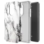LG Stylo 4 Case, LG Stylo 4 Plus Case, Rosebono Slim Hybrid Dual Layer Shockproof Hard Cover Graphic Fashion Cute Colorful Silicone Skin Cover Armor Case for LG Stylo 4+ (White Marble) - Image 2