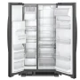 Whirlpool - 36 in. Wide 25 cu. ft. Side-by-Side Refrigerator - Black - Image 2