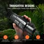 VEVOR Thermal Imager Monocular Hunting Imaging Telescope 0.39" OLED 1X -8X Zoom - Image 6