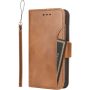 SaharaCase - Genuine Leather Folio Wallet Case for Apple iPhone 15 Pro - Brown - Image 1