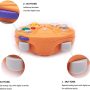 VTone Wireless Controller, 2 Pieces 2.4G Wireless Classic Gamepad with Receiver Adapter for Wii Game cube NGC GC (Black and Orange) - Image 4