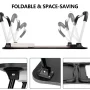 PHANCIR Foldable Lap Desk, 23.6 Inch Portable Wood Laptop Desk Table Workspace Organizer Bed Tray with iPad Slots, Cup Holder and Drawer, Anti-Slip for Working Reading Writing, Eating, Watching-Black - Image 3