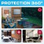Garnetics Outdoor TV Cover 43 Inch – Waterproof & Weatherproof TV Enclosure, Smart Shield Screen Protector, Outside TV Covers for Moving & Storage - Gray - Image 4