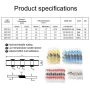 100 PCS Solder Seal Wire Connector, Heat shrink Butt Waterproof Butt Splice w/ Case Polyolefin solder Marine Car Automotive Repair 16 24 10 18 awg - Image 2