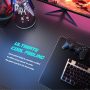 Foxemart Gaming Desk 47 inch PC Computer Desk, Home Office Desk Workstation, Professional Gaming Desk Table with Cup Holder & Headphone Hook - Image 5