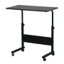 SalonMore Height Adjustable Side Table Protable Laptop Table Rolling Computer Desk Study Stand Black - Image 5