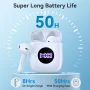 Bluetooth Headphones V5.3 Wireless Earbuds 50Hrs Battery Life with Charging Case & LED Power Display Deep Bass IPX7 Waterproof Earphones Microphone Stereo Headset for TV Smart Phone Laptop - Image 3