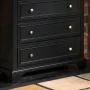Homestyles Bedford Wood Chest in Black - Image 2