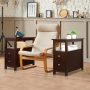 Narrow End Table Side Table with Drawer & Open Shelf Sofa Table for Living Room - Image 2