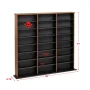 Prepac Triple Width Multimedia Wall Storage, Cherry and Black - Image 4