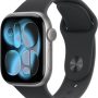 Apple Watch Series 11 (GPS+Cellular) 42mm Aluminum Case with Black Sport Band - S/M - Space Gray (Verizon) - (2025) - Image 1