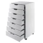 Winsome Halifax 7-Drawer Mobile Cabinet 10792, White Finish - Image 2
