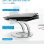 Laptop Stand for Desk, JZBRAIN Adjustable Laptop Stand Ergonomic Computer Stand Holder Compatible with 10-15" MacBook Air, Pro, Lenovo, Dell (Silver) - Image 2