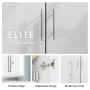 Prepac Elite 16" Storage Cabinet, White Storage Cabinet, Bathroom Cabinet, Pantry Cabinet with 2 Adjustable Shelves, 16" D x 16" W x 65" H, WEB-1664 - Image 2