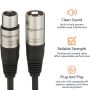 Amazon Basics XLR Microphone Cable for Speaker or PA System, Recording Studio, All Copper Conductors, Low Noise, 10 ft, Black - Image 4