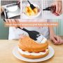 Set of 6 Silicone Spatulas, Heat Resistant, Nonstick for Cooking, Mixing (Black) - Image 4