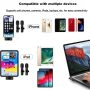 3 in 1 Lavalier Wireless Microphone Audio Video Recording Mic For iPhone Android - Image 6