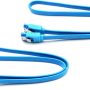HDD SSD Mounting Bracket 2.5 to 3.5 Adapter Hard Drive Holder (Single Drive, 2 Pack + Blue SATA III Cables) - Image 2