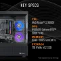 Thermaltake - LCGS View 9660T-170 Gaming Dsktp AMD Ryzen 5 9600X 2024 16GB RGB RAM NVIDIA GeForce RTX5060 Ti 8G 1TB SSD NVMe M.2 Wifi - Black - Image 2