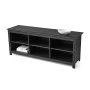 Mainstays Adjustable Shelf TV Stand for TVs up to 70 in, Black Finish - Image 4