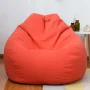 Solid Color Cloth Lazy Lounger Bean Bag Sack Chair Sofa Dust Cover Decoration - Image 6