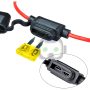 3 Pack 12 Gauge 20A ATC Mini Blade Holder Copper Wire Add Circuit Fuse Tap - Image 2