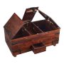 Maldives Large Rectangle Walnut Brown Wood Coffee Table with Lift Top (46 in.) - Image 4