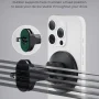 iOttie - iTap 3 MagSafe Compatible Air Vent Car Mount with Magnetic Adapter Ring for Mobile Phones - Carbon Black - Image 4