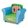 CoComelon Upholstered Chair by Delta Children, Blue/Green - Image 4