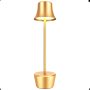 Table Lamp, Modern LED Cordless USB Rechargeable Battery Energy-Saving Desk Lamp (Gold) - Image 2