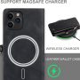 Caseme Magnetic Wallet Case Designed for iPhone 13 Pro Max(6.7") Flip Case,Compatible with MagSafe Charger,PU Leather Zipper Folio Protective Case with Magnetic Closure and Card Holder (Black) - Image 2