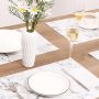 Marble Faux Leather PU Placemats, Set of 4, B White Marble, Washable, Stain Resistant for Dining Room Kitchen Table Decor - Image 6
