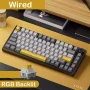 AJAZZ AK820 Pro Wired&Wireless Mechanical Gaming Keyboard Tri-Mode RGB Backlit Hot-Swappable Switches,70% Compact Layout,PC/Mac - Image 2