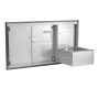 Coyote Outdoor Living - 45" Double Access Doors With Roll Out Trash - Stainless Steel - Image 2