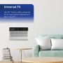 Friedrich - Uni-Fit 8,000 BTU Wall Air Conditioner with Heater with Remote Control Wi-Fi Enabled - White - Image 4