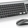 Wireless Keyboard and Mouse Combo, Cimetech Quiet Keyboard and Adjustable DPI Mouse Set, 2.4GHz USB Ultra Slim Silent Computer Keyboard and Mouse for Laptop, PC, Notebook, Desktop-Gray - Image 1