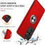 JAME for Samsung Galaxy S21 Ultra Case, Slim Soft Bumper Protective Cover for Samsung S21 Ultra Case, with Invisible Ring Holder Kickstand Cover for Galaxy S21 Ultra, Red - Image 5
