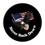 for Ford Bronco, Jeep Wrangler Spare Tire Cover with Camera Hole, American Fl... - Image 1