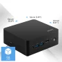 MSI - Cubi NUC 1MG Mini Desktop - Intel Core 3-100U 2024 - 16GB Memory - Intel Graphics - 500GB Storage - Black - Image 4