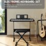 Donner DEK-200 61-Key Piano Full-Size Electronic Keyboard Set, Auto Accompaniment, Metronome,, Includes 300 Tones, with Stand, Bench, Microphone - Image 2