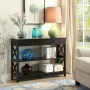 Convenience Concepts Oxford 1-Drawer Console Table, Black Wood finish - Image 6